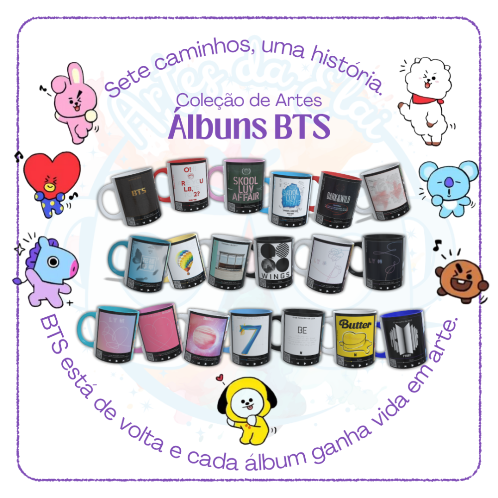 Coleção Álbuns (Coreanos) BTS