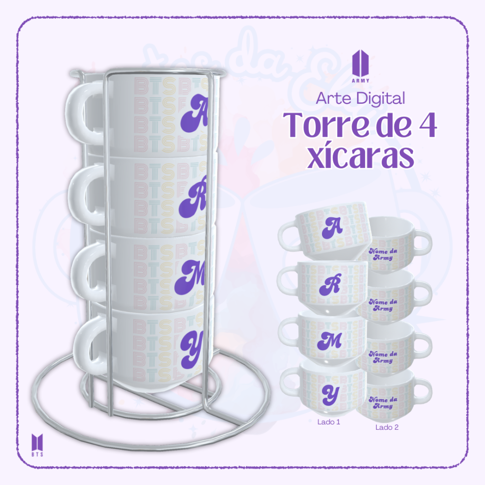 Torre de 4 Xícaras Army