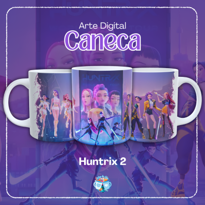 Huntrix (Fundo lilás)
