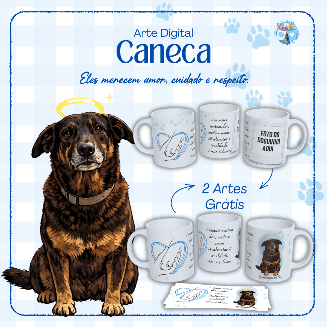 Arte Cãozinho Orelha