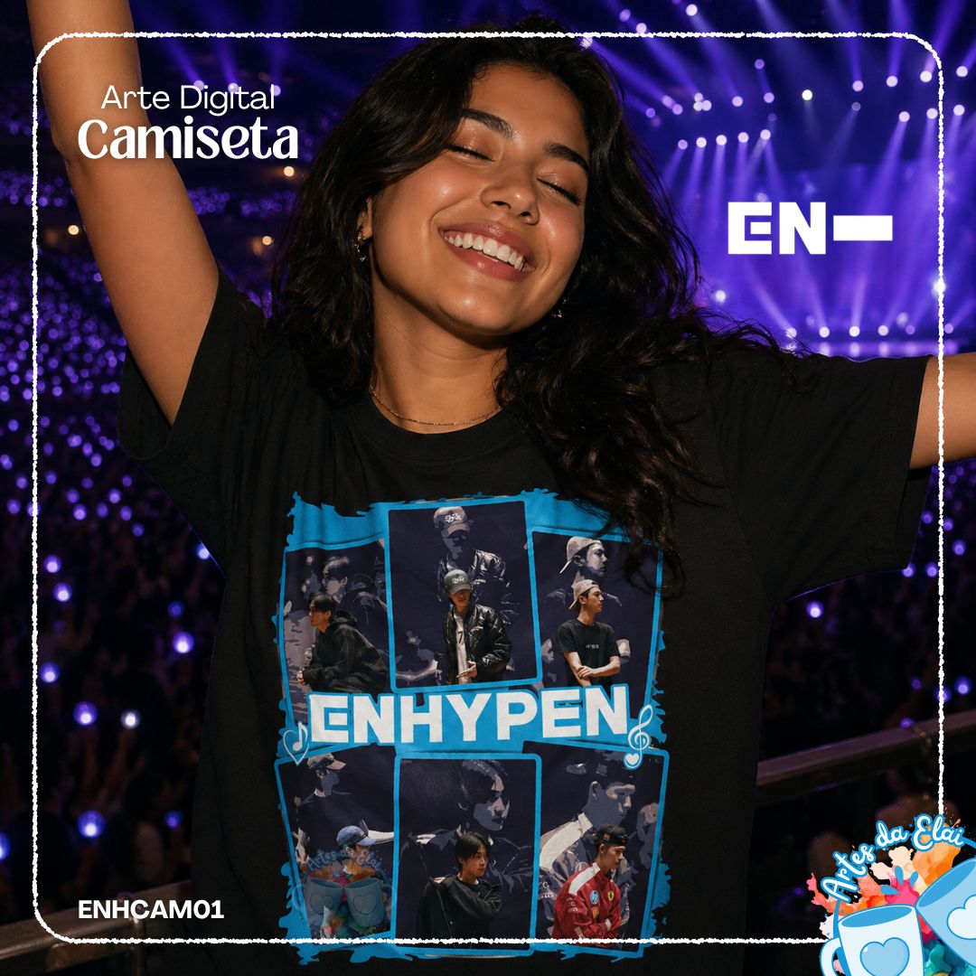 Arte Camiseta Enhypen - Imagem 2