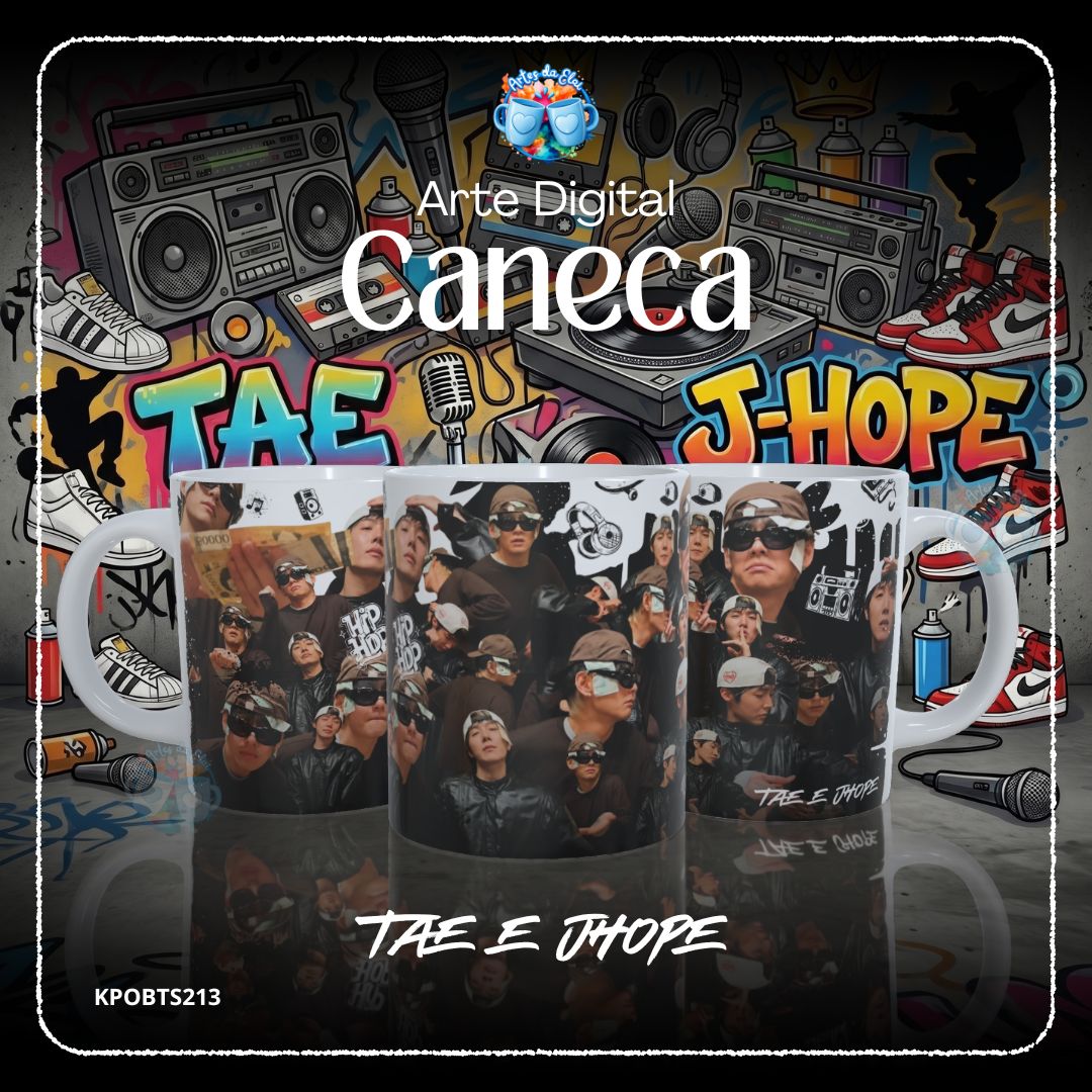 Arte Tae e Jhope Hip Hop
